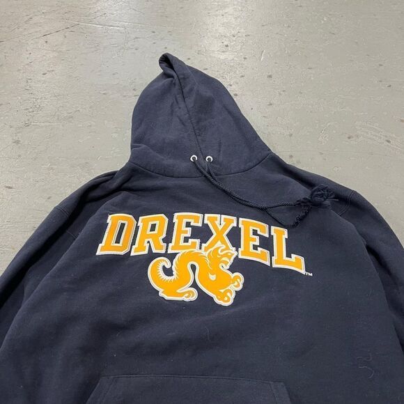 Champion Drexel University Pullover Hoodie Sweatshirt Size Medium - Picture 2 of 4